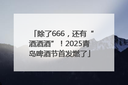 除了666，还有“酒酒酒”！2025青岛啤酒节首发燃了
