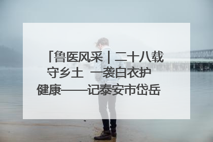 鲁医风采｜二十八载守乡土  一袭白衣护健康——记泰安市岱岳区满庄镇卫生院院长、主任医师张宝喜
