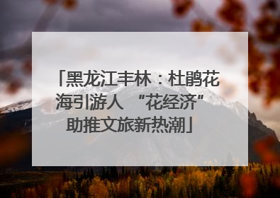 黑龙江丰林：杜鹃花海引游人 “花经济”助推文旅新热潮