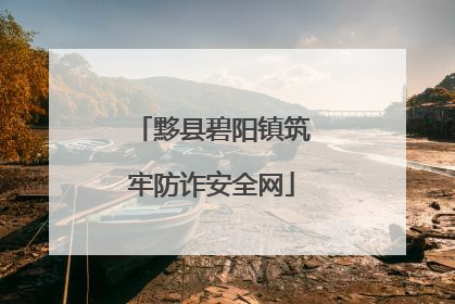 黟县碧阳镇筑牢防诈安全网