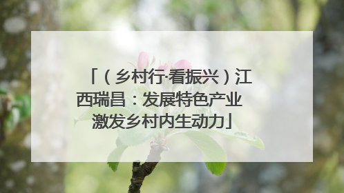 （乡村行·看振兴）江西瑞昌：发展特色产业 激发乡村内生动力