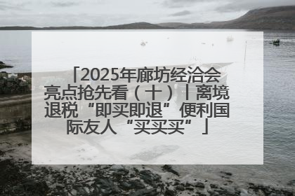 2025年廊坊经洽会亮点抢先看（十）丨离境退税“即买即退”便利国际友人“买买买”