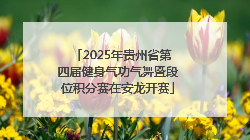 2025年贵州省第四届健身气功气舞暨段位积分赛在安龙开赛