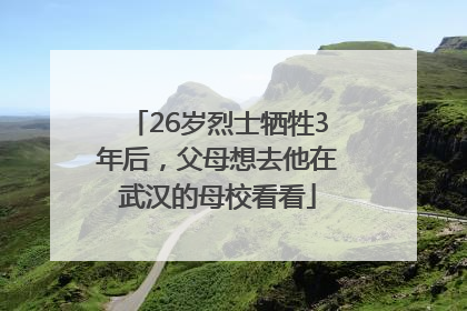 26岁烈士牺牲3年后，父母想去他在武汉的母校看看