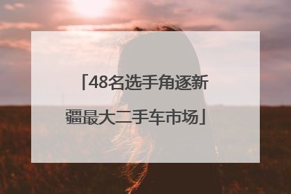 48名选手角逐新疆最大二手车市场