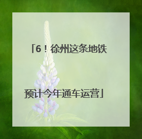 6！徐州这条地铁预计今年通车运营